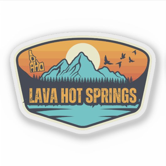 Lava Hot Springs, Idaho Sticker (Voorkant)