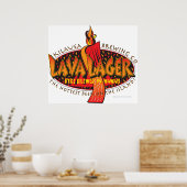 Lava Lager Hawaiian Beer Poster (Keuken)