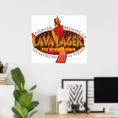 Lava Lager Hawaiian Beer Poster (Thuiskantoor)
