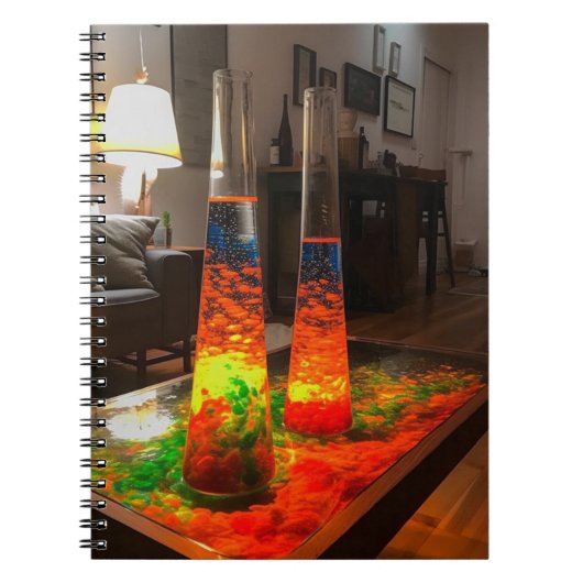Lava Lamp Art Notitieboek (Voorkant)