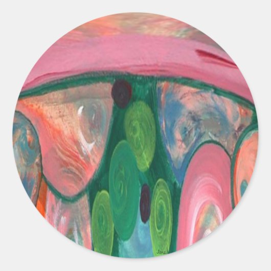 Lava Lamp knikkers Stickers van Janz (Voorkant)