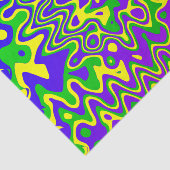 [Lava Lamp] Op-Art Swirls & Stippen Paars Blauw Gr Tissuepapier (Detail)