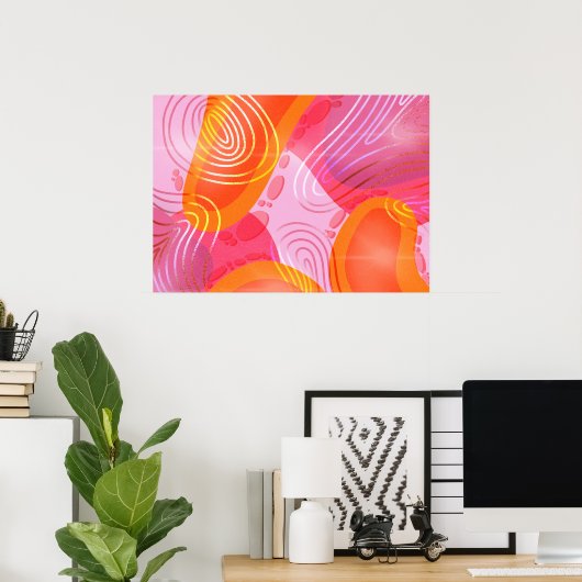 Lava Lamp Poster (Thuiskantoor)