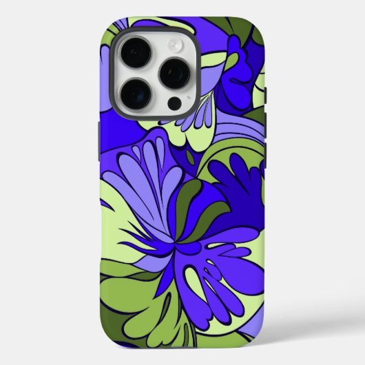 Lava-Lamp Retro Psychedelic Floral Case-Mate iPhone Case (Achterkant)