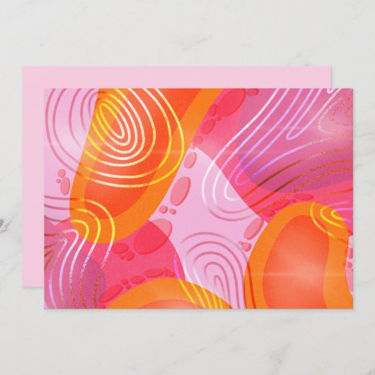 Lava Lamp Uitnodiging (Voorkant / Achterkant)