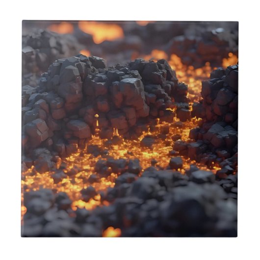 Lava Lands Tegeltje (Voorkant)