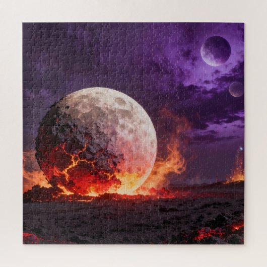 Lava Maan Fantasie Legpuzzel (Verticaal)