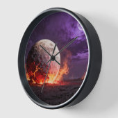 Lava Maan Fantasie Wandklok (Hoek)