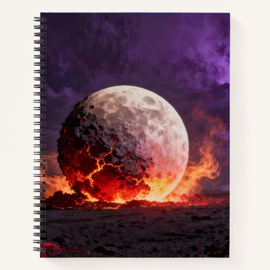 Lava Maan Notities Journaal Notitieboek (Voorkant)