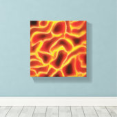 Lava Magma Canvas Afdruk (Insitu (Houten vloer))