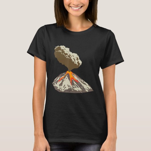 Lava Magma Eruption Geology Volcano Magma T-shirt (Voorkant)
