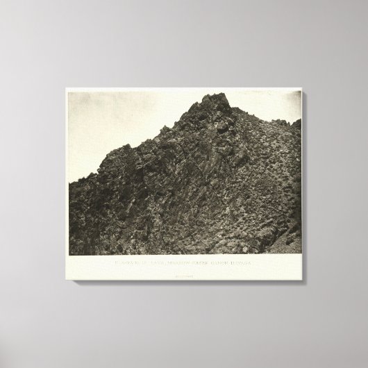 Lava, Meadow Creek Canyon, Nevada Canvas Afdruk (Voorkant)