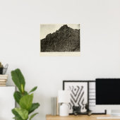Lava, Meadow Creek Canyon, Nevada Poster (Thuiskantoor)