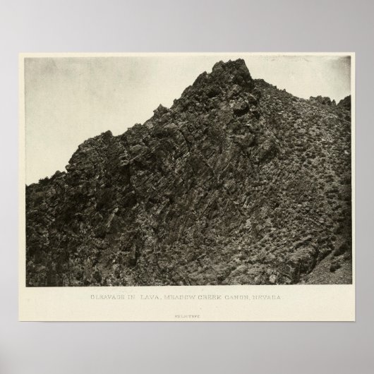 Lava, Meadow Creek Canyon, Nevada Poster (Voorkant)