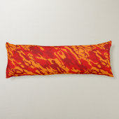Lava Red Camo Body Pillow Lichaamskussen (Achterkant)