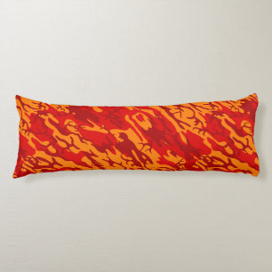 Lava Red Camo Body Pillow Lichaamskussen