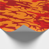 Lava Red Camo Cadeaupapier (Hoek)