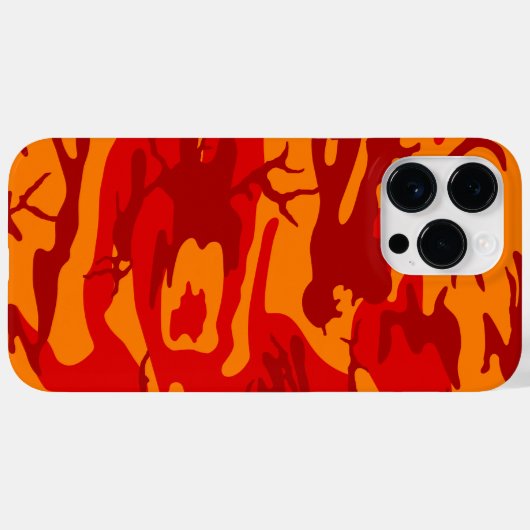 Lava Red Camo Case-Mate iPhone Case (Achterkant (horizontaal))