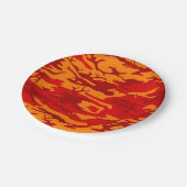 Lava Red Camo Papieren Bordje (Gekanteld)
