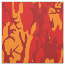 Lava Red Camo Stof