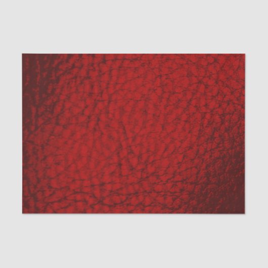 Lava Red Faux Leather Tissuepapier (Voorkant)