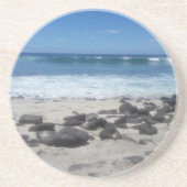 Lava Rock Beach Ocean Waves Zandsteen Onderzetter (Voorkant)