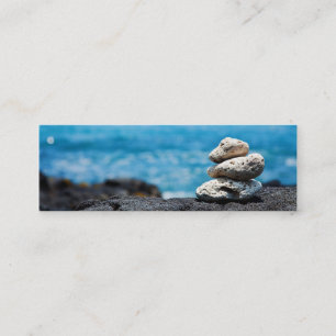 Lava Rock Coral Hawaii Ocean Tropical Beach Mini Visitekaartje
