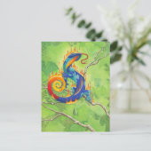 Lava Salamander Briefkaart (Staand voorkant)