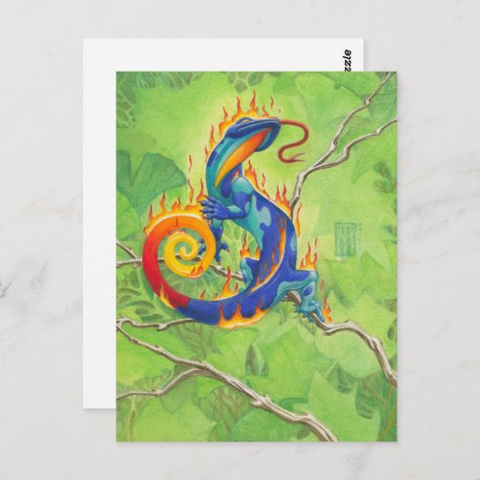 Lava Salamander Briefkaart (Voorkant / Achterkant)