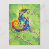 Lava Salamander Briefkaart (Voorkant)