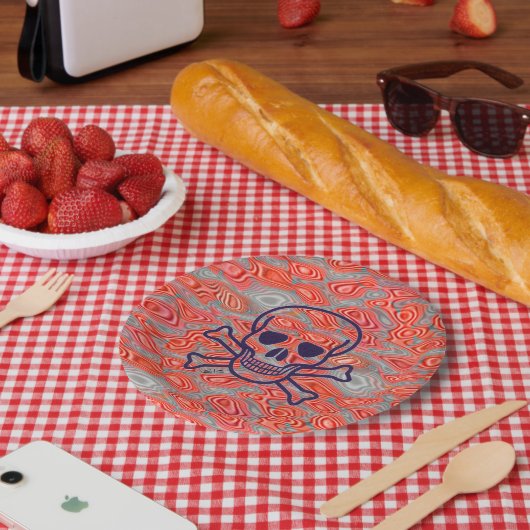 Lava Skull paper borden Papieren Bordje (Picknick)