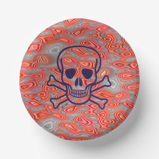 Lava Skull papieren schalen Papieren Kommen (Voorkant)