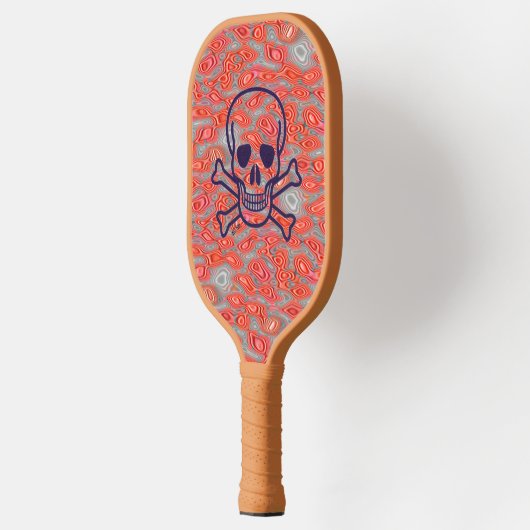 Lava Skull tan pickleball paddle (Links)