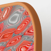 Lava Skull tan pickleball paddle (Links Detail)