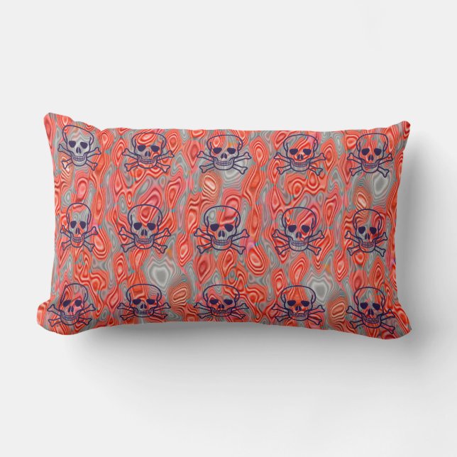 Lava Skulls lumbar pillow Kussen (Voorkant)