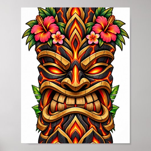 Lava Stone Tiki Poster (Voorkant)
