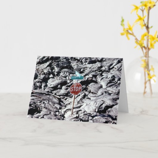 Lava Stop, Hawaï - Kaart (Gele Bloem)