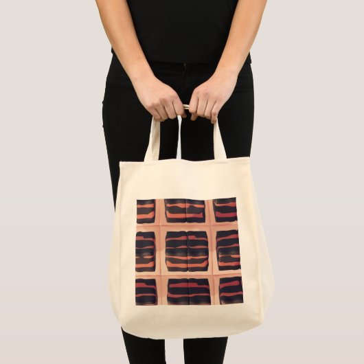 Lava Stripe Eco Grocery Tas (Voorkant (product))