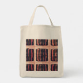 Lava Stripe Eco Grocery Tas (Achterkant)