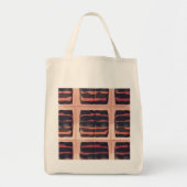 Lava Stripe Eco Grocery Tas (Voorkant)