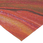 Lava-stroom in verschillende tinten rood medium tafelloper (Hoek)