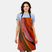 Lava-stroom in verschillende tinten rood schort (Gedragen)