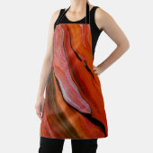 Lava-stroom in verschillende tinten rood schort (Insitu)