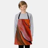 Lava-stroom in verschillende tinten rood schort (Gedragen)