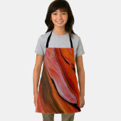 Lava-stroom in verschillende tinten rood schort (Insitu)