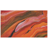 Lava-stroom in verschillende tinten rood tafelkleed (Voorkant (Horizontaal))
