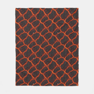 Lava Stroom Naadloos Patroon Fleece Deken