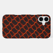 Lava Stroom Naadloos Patroon iPhone Hoesje (Achterkant horizontaal)