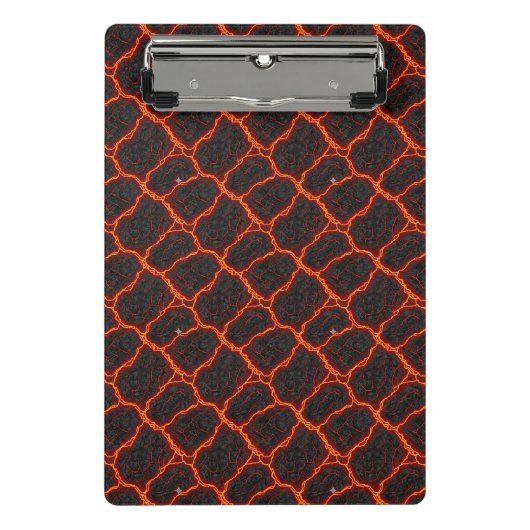 Lava Stroom Naadloos Patroon Mini Klembord (Voorkant)