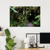 lava tube kilauea krater grote vulkaan poster (Thuiskantoor)